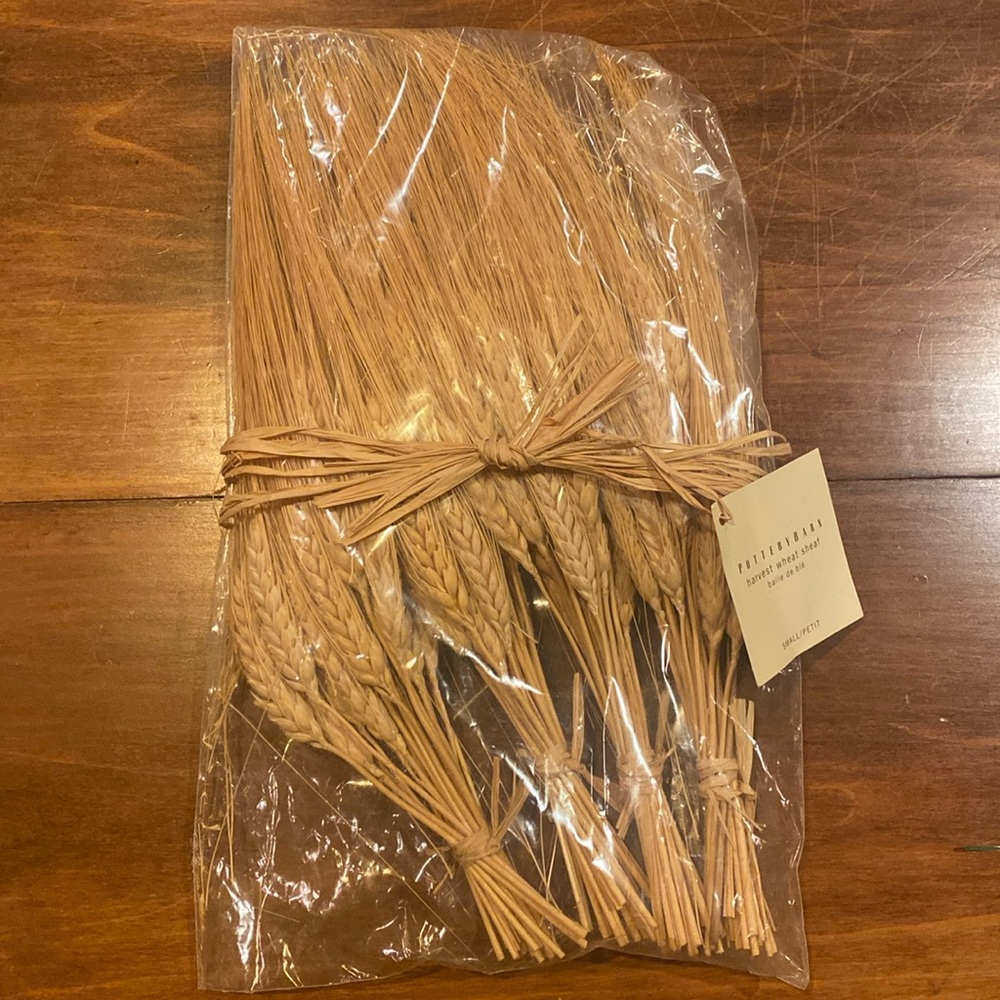 NIP! Pottery Barn Harvest Wheat Sheafs Set of 4 Bundles Decor Natural NEW!!